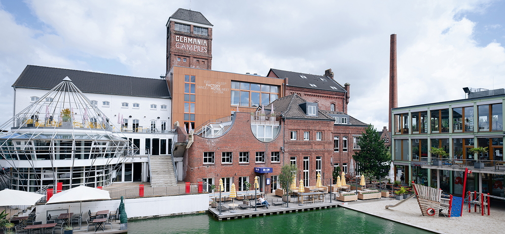 Once a brewery site, now a modern lifestyle neighbourhood: the Germania Campus in Münster. 122 micro-apartments have been built there.  Frank Peterschröder